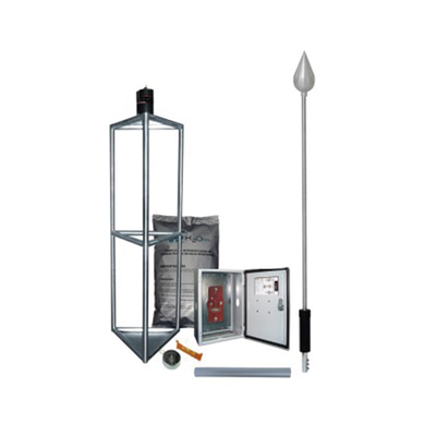 Kit de Pararrayo con Punta con Diámetro de Protección de 300 metros, fabricada en Acero Inoxidable
