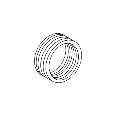 Reducción Bushing  Aluminio de 2"  a 1/2" / Para Tubo Conduit Rígido ó IMC / Con Recubrimiento de Uretano Purpura.