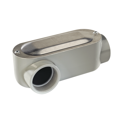 Caja oval roscada tipo LR de 3" chica (76.2 mm) Incluye tapa y tornillos.
