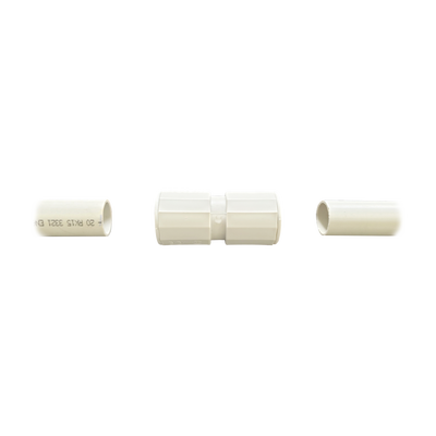 Manguito / Cople Morbidx IP67 libre de halógenos para unir tubería rígida de 40 mm (1 1/2") permite una instalación hermética no necesita pegamento