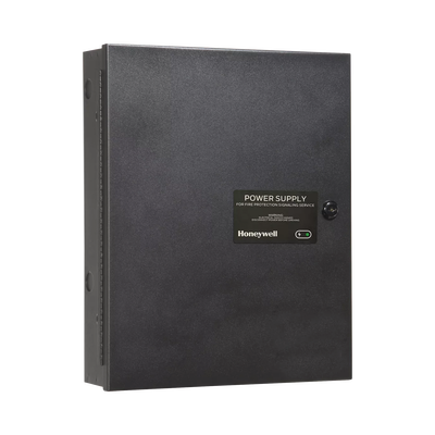 Fuente de Alimentación Remota / 10 Amperes / 3 Entradas / 7 Salidas NAC o Auxiliar de 24 Vcc / Compatible con paneles Notifier, Farenhyt, Silent Knight y Fire-Lite / Gabinete Negro