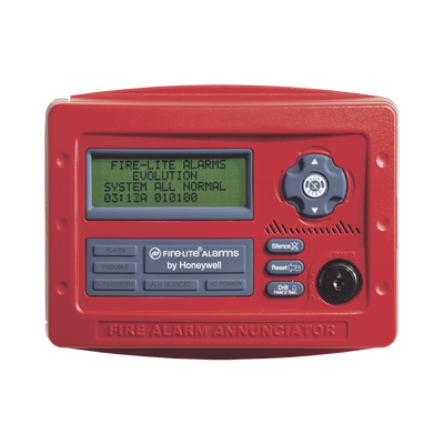Anunciador Serial para Paneles Direccionables Fire-Lite, Color Rojo