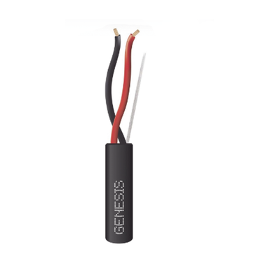 Bobina de Cable 305 Metros / 2 x 18 AWG FPL / Cable Direct Burial / Para uso en Intemperie / Uso en Aplicaciones en Sistemas de Detección de Incendio y Sistemas de Evacuación