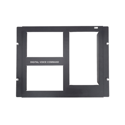 Placa de 2 Fila para DVC / Compatible con Gabinetes Serie CAB-4 de NOTIFIER  / Color Negro