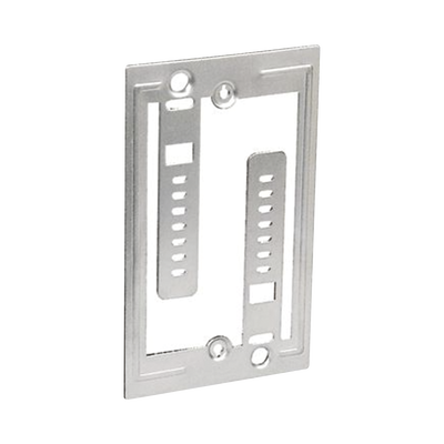 Soporte de Baja Tensión Galvanizado, Para una Placa de Pared, Instalación Con Tornillo, Paquete de 100 Piezas
