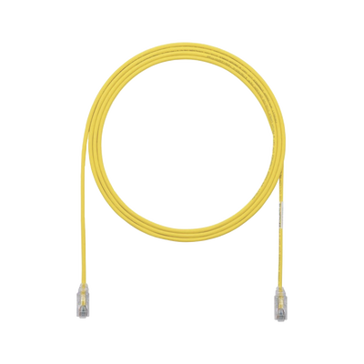 Cable de Parcheo UTP Cat6A, CM/LSZH, Diámetro Reducido (28AWG), Color Amarillo, 30ft