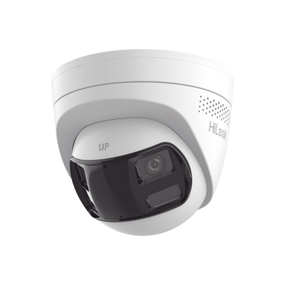 Cámara Turret IP 6 Megapíxel / Panorámica 180° /MicroSD 512 GB / Resistencia IP67 / Audio Bidireccional / Alarma visual y auditiva Integrada / Smart Supplement Light