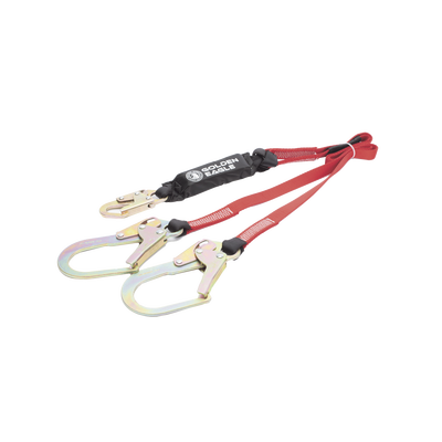 Cable Amortiguador de Caída con Doble Gancho de Sujeción. Ideal para Escalar Torres o Estructuras.