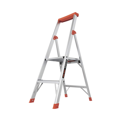 Escalera con 2 peldaños de 1.2 metros de aluminio.