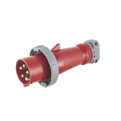 Clavija industrial de 30/32 A / 200/346 - 240/415 V -  220/380 - 240/415 V CA /  4 Polos 5 Hilos / IP69 y  4X.