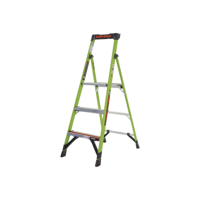 Escalera de Aluminio + Fibra de Vidrio de 1.5m con Soporte para Herramienta. !La Más Liviana del Mundo! (SKU 15365-001).