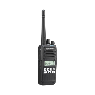 Radio portátil VHF 136-174 MHz, Digital NXDN-Analógico, 5 Watts, 260 Canales, 9 Teclas, Roaming, Encriptación, GPS*, Inc. antena, batería, cargador y clip