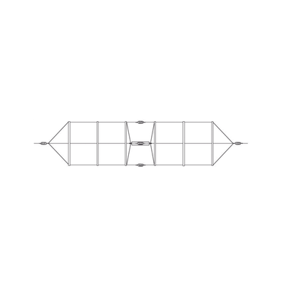 Antena base dipolo modelo 912 para HF 2-30 MHz.