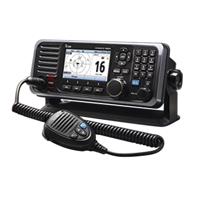 Radio Móvil Marino en banda de VHF, con pantalla a color de 4.3 pulgadas, receptor de GPS, grabador de voz, incluye receptor AIS.
