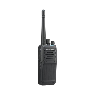 Radio portátil VHF 136-174 MHz, Analógico, 5 Watts, 64 Canales, GPS*, IP55, MIL-STD-810, Inc. antena, batería, cargador y clip