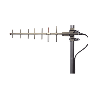Antena Base Direccional 806-869 MHz, diseño robusto, protección contra hielo.