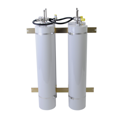 Duplexer Pasa Banda-Rechazo de Banda, 400-512 MHz, 4 Cavidades (5"Diá.) 1MHz, 350Watt, N Hembras.
