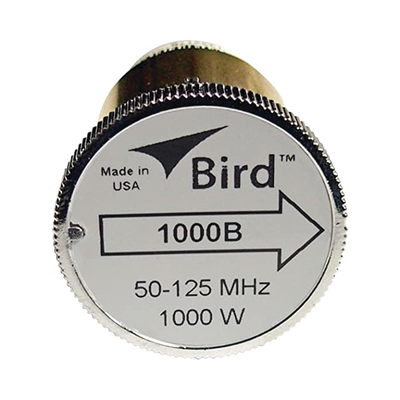 Elemento de Potencia en línea 7/8" a 1000 Watt para Wattmetro BIRD 43, en el Rango de Frecuencia de 50 a 125 MHz.