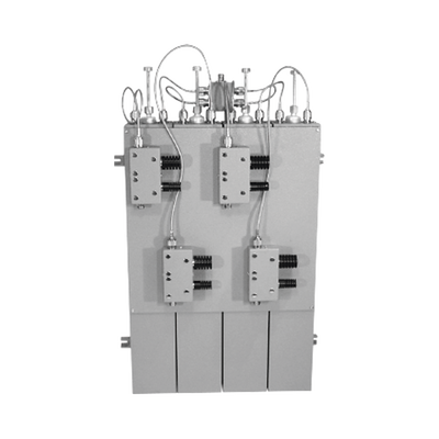 Combinador 148-174 MHz, para 4 Canales, 125 Watt, 200 KHz (min.) Sep. entre Tx-Tx, Aisladores Dobles, Conectores N Hembra.