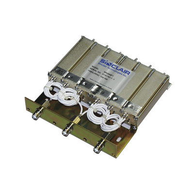 Duplexer Móvil Rechazo de Banda, 155-174 MHz, 6 Cavidades, 15-18 MHz de Separación, 50 Watt, BNC Hembras.