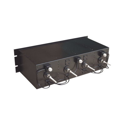 Duplexer Pasa Banda/Rechazo de Banda, UHF de 370-410 MHz, para montaje en Rack de 19 in, 50 Ohm, 4 Cavidades, 150 Watt, N Hembra.
