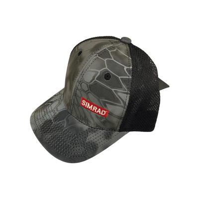 Gorra color gris y negro con logo SIMRAD