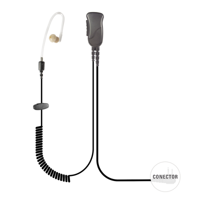 MICRÓFONO DE SOLAPA CON TUBO ACUSTICO P/ MOTOROLA XTS3000/ ASTRO/  HT1000/ MTX8000/ 838/ 9000.