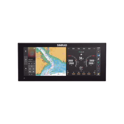 NSX 3012UW Pantalla de navegación de 12" touch screen multi-funcional para radar, fishfinder, y control automático de navegación.