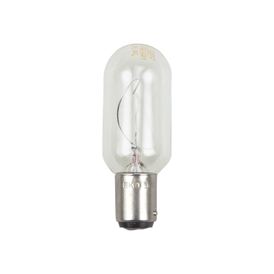 Bombilla transparente de 120 Vca / 30 W de doble contacto