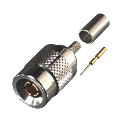 Conector 1.0/ 2.3 Macho de Anillo Plegable para Cables RG-174/U, RG-316/U, Níquel/ Oro/ Teflón.