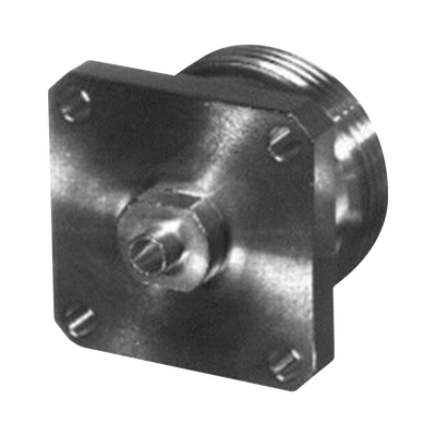 Conector 7-16 DIN Hembra para Chasis y Montaje en Cable Semi-Rígido de 1/4", Plata/ Plata/ Teflón.