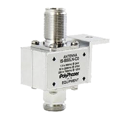 Protector Coaxial de 10MHZ a 1GHZ Con Bloqueador de DC y Conectores N Hembra, 50 Ω