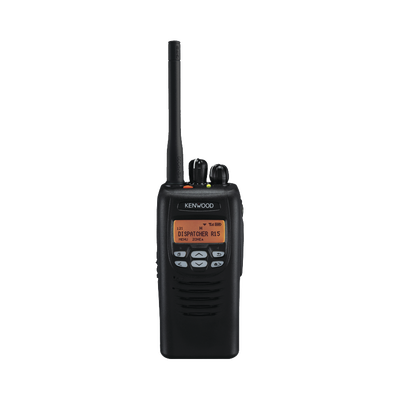 400-470 MHz, Digital NXDN-Analógico, 5 Watts, 512 canales, GPS, Incluye Batería, Antena, cargador y clip.