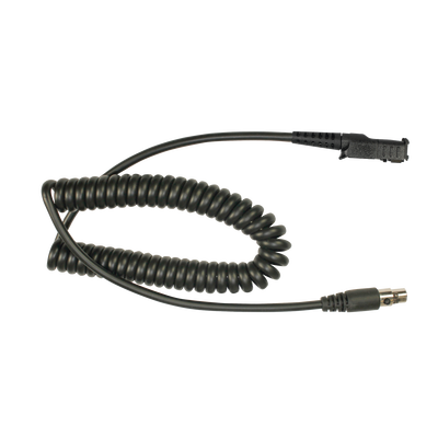 Cable resistente al fuego (UL-914), para auricular HDS-EMB con atenuación de ruido para radios Motorola MOTOTRBO™ SLIM DP2400, DP2600, XPR3300, XPR3500, DP3441.