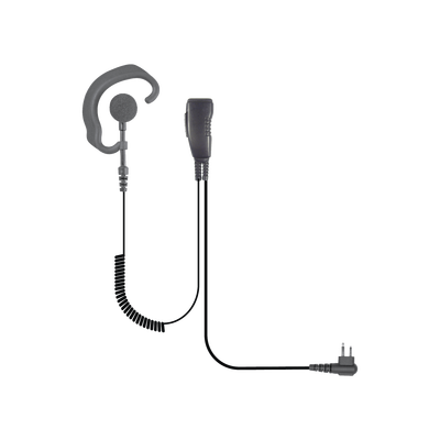 Lapel Microphone with soft earhook style earphone