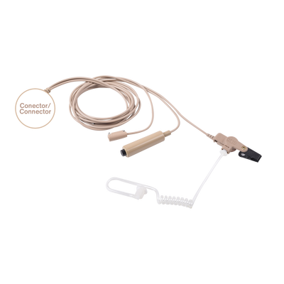 MIC-AUDIF PROF D/3 CABLES BEIGE C/TUBO ACUST P/IC-F3261/4261/3360/4360