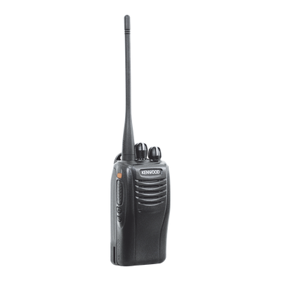 400-470 MHz, 5 W, 16 Canales, IP55, GPS, Botón de pánico, Scan, FleetSync/DTMF/MDC-1200, Incluye antena, batería, cargador y clip