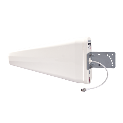 Antena logarítmica de banda ancha para exterior, ganancia de 11 dBi, conecto N-hembra, rango de frecuencia (806-960 / 1710-2700 MHz)