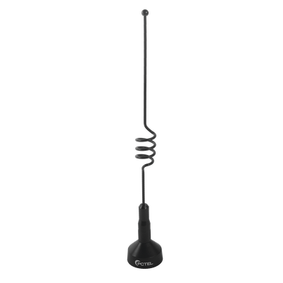 Antena Móvil UHF, Ajustables en Campo, Rango de Frecuencia 806 - 896 MHz.
