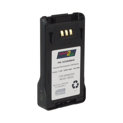 Batería Li-Ion 2000 mAh  para radios Kenwood NX200/300.