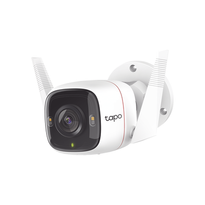 [TAPO-C320WS] Cámara IP 4 Megapixel (2K) / Lente 3.18 mm / Wi-Fi / 30 mts IR / Exterior IP66 / Audio Bidireccional / Micro SD  hasta 256 GB / Compatible con Google y Alexa