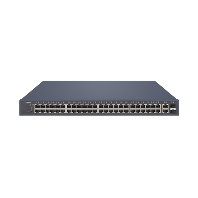 [DS-3E1552P-SI] Switch PoE+ / Administrable / 48 Puertos 1000 Mbps PoE+ / 2 Puertos 1000 Mbps Uplink / 2 Puertos SFP / 470 Watts