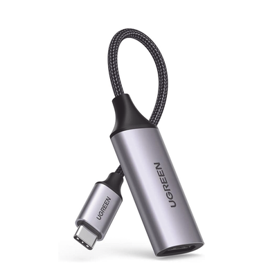 [70444] Cable Adaptador USB C a HDMI 4K@60Hz / Convertidor Thunderbolt 3 / Caja de Aluminio / HDMI V2.0 / 3D / Longitud del cable 10cm