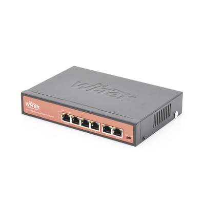 [WI-PS205] Switch PoE No administrable / PoE de Largo Alcance Hasta 250m / 4 Puertos PoE 10/100Mbps (Puerto 1 Hasta 60W, Puertos 2,3 y 4 Hasta 30W) + 2 Puertos 10/100Mbps Uplink / Presupuesto 65 W / Plug and Play