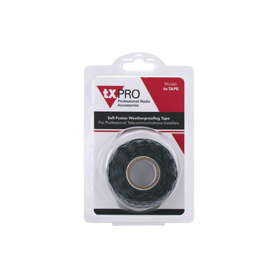 [TX-TAPE] Cinta de auto fusión para sellar equipo instalado en intemperie, 4.5 m.