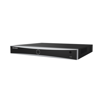 [DS-7608NXI-I2/8P/S(C)] (ACUSENSE / Evita Falsas Alarmas) NVR 12 Megapixel (4K) / Reconocimiento Facial / 8 Canales IP / Base de Datos / 8 Puertos PoE+ / 2 Bahías de Disco Duro / Switch PoE 300 mts Modo Extendido