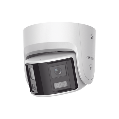 [N4-DS-2CD2347G2P-LSU/SL(C)-210632] [FlexVu] [ PROTECCIÓN ACTIVA ] Turret IP Panorámica 4 Megapíxel / 2 Lentes 2.8 mm (180°) / Imagen a Color 24/7 (ColorVu) / PoE / WDR 130° / IP67 / ACUSENSE / Luz Estroboscópica y Alarma Audible / 30 mts Luz Blanca / Mic