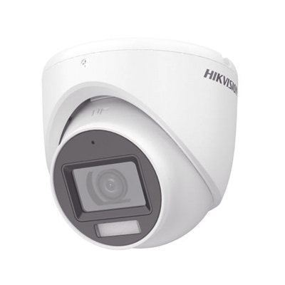 [N4-DS-2CE76K0T-LMFS-217236] [Dual Light + ColorVu] Turret TURBOHD 3K (5 Megapixel) / Lente 2.8 mm / 30 mts IR + 20 mts Luz Blanca / Gran Angular 104.9° / Exterior IP67 / Micrófono Integrado / dWDR / 4 Tecnologías / Metal