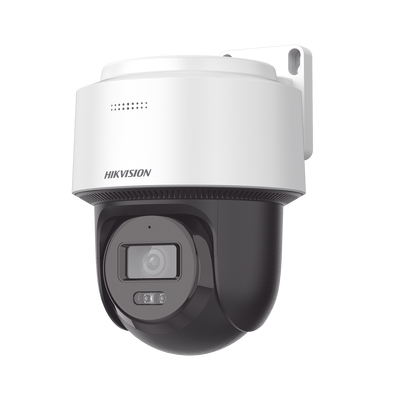 [N4-DS-2DE2C400MWG-E-226411] [FlexVu]  Domo PT IP 4 Megapixel / Lente 2.8 mm  / Dual Light (30 mts IR + 30 mts Luz Blanca)  / Autoseguimiento en Humanos / PoE / IP66 / Micrófono y Bocina Integrado (Audio de Dos Vías) / Micro SD / Incluye Montaje de Pared o Techo /
