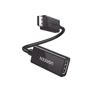 [N4-70694-208427] Convertidor DisplayPort a HDMI 4K@60Hz | 3D | HDR | Blindaje interno |  Boton Liberador  | Largo 25cm | Carcasa de ABS | Plug & Play.
